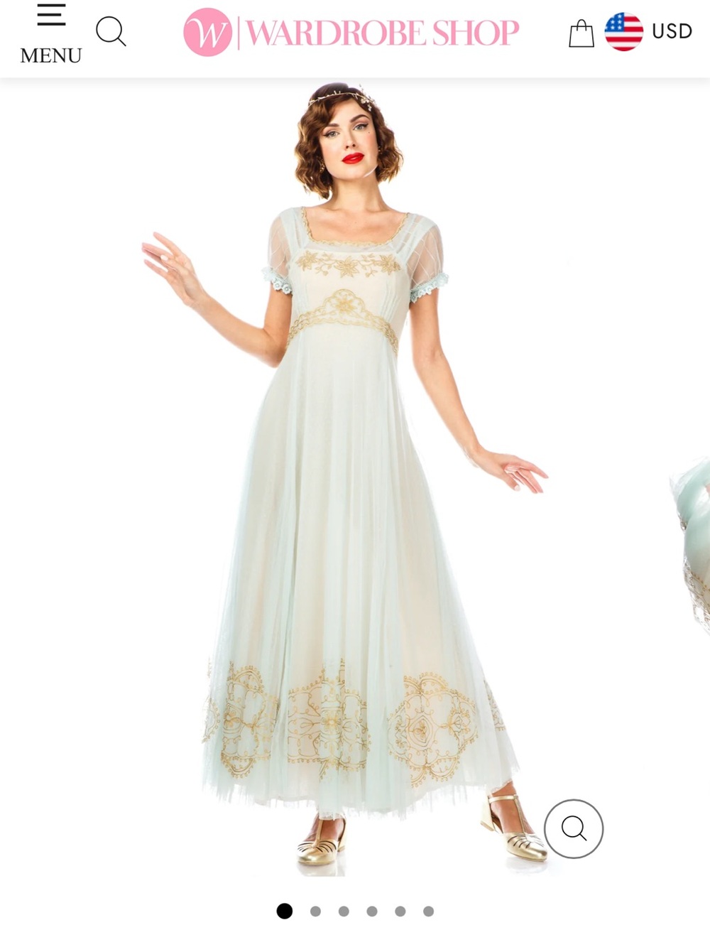Parisienne Vintage Nude Pink Dress